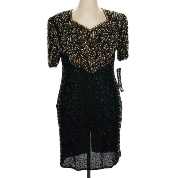 Right Choice Vintage Beaded Dress - Picture 1 of 13